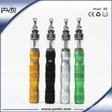Shiny color slim design max vapor electronic cigarette X6